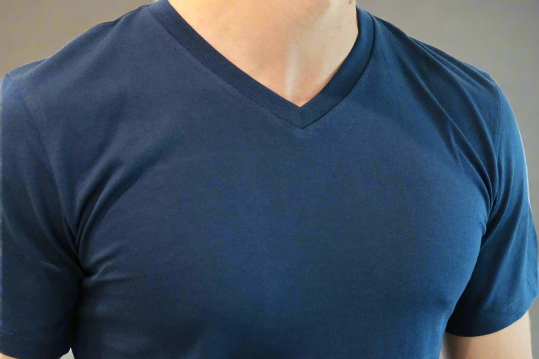 Blue V-Neck T-Shirt