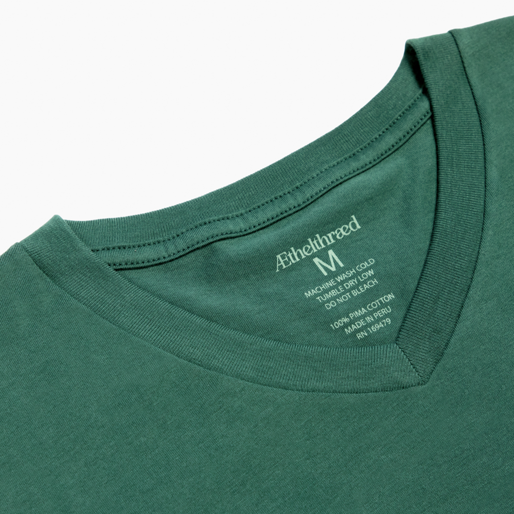 Green V Neck Collar